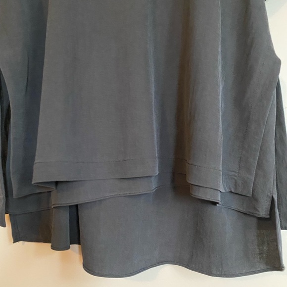 Reiss Wool & Cotton Blend Layered High Low Top Size M - Picture 2 of 11